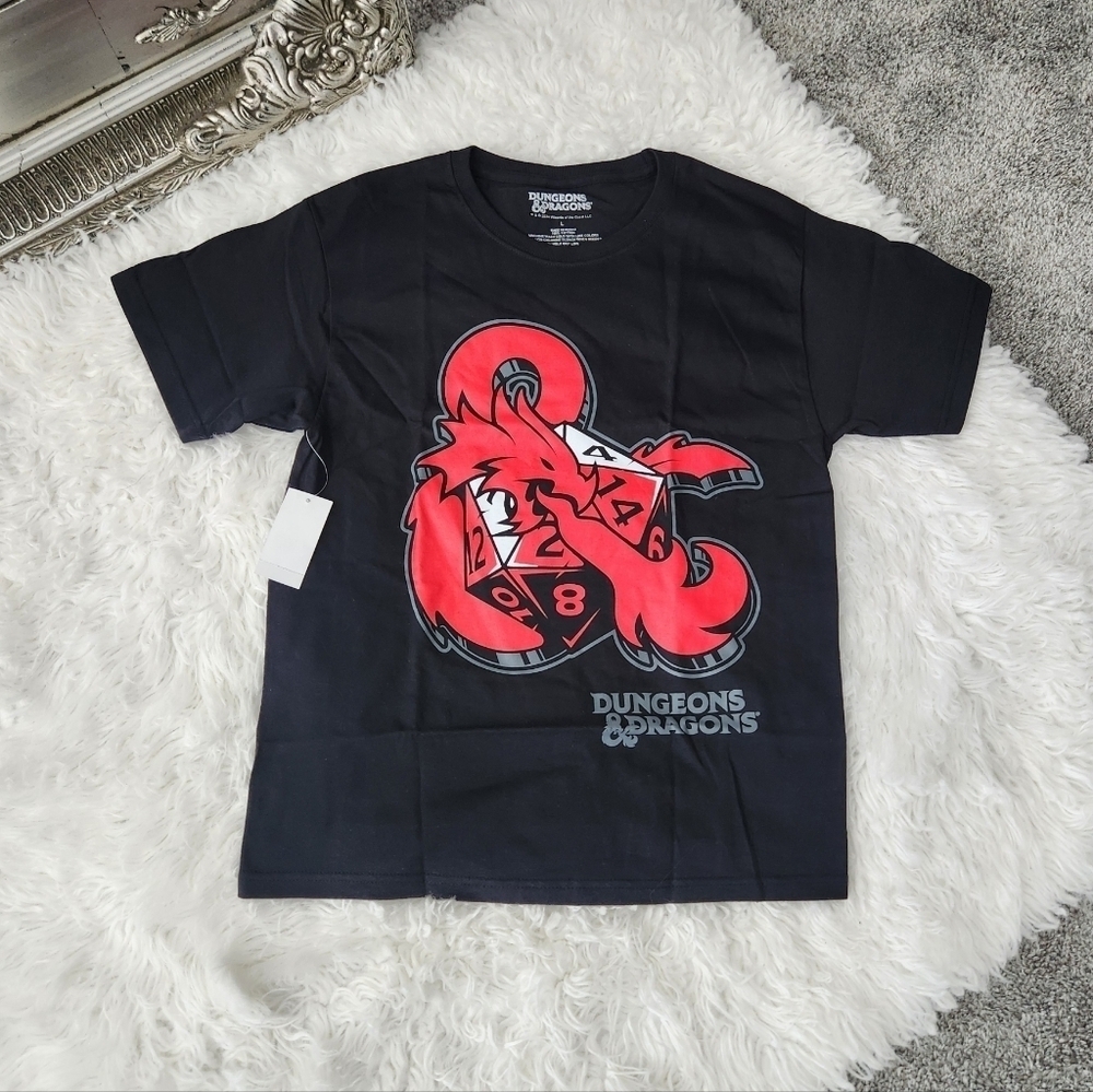 Journeys Dungeons & Dragons Tee - Little Kid / Big Kid - Black. Size Large. New.
